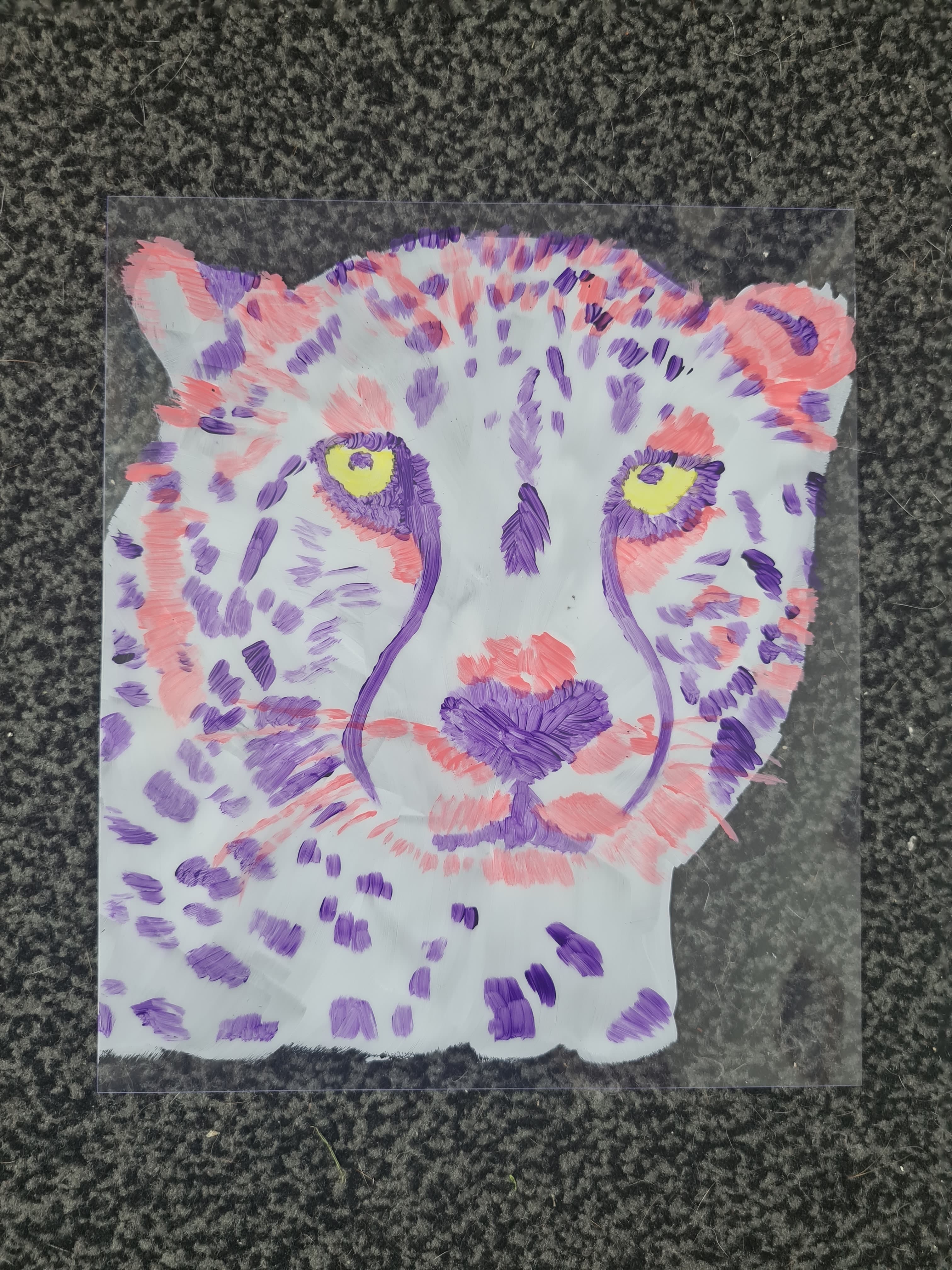 Cheetah- Cheetah Acrylic Art thumbnail-1