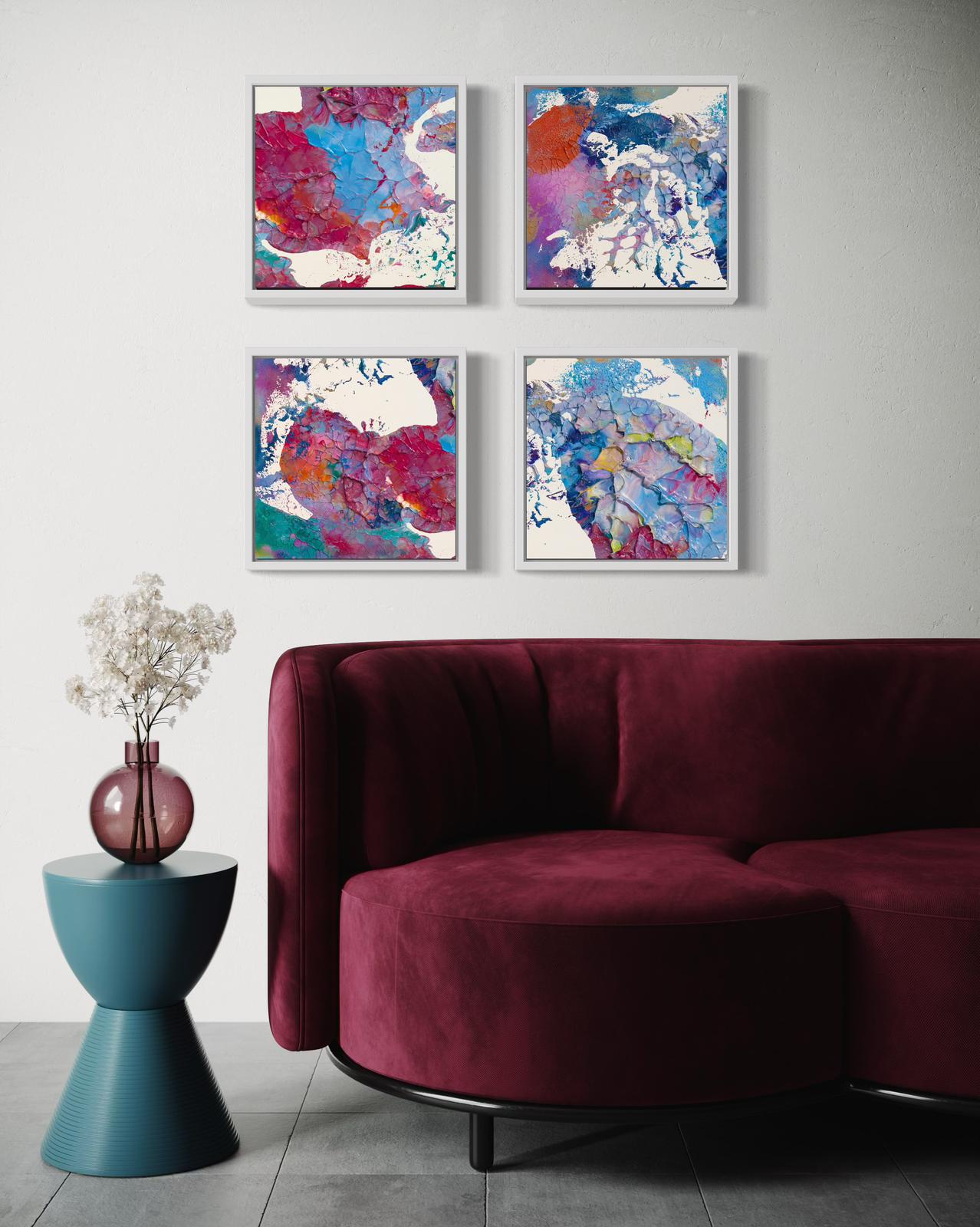 Another Step Closer - 15x15cm Original Oil Painting - 145x145cm Pigment Print - Four 40x40cm Prints - Art Book thumbnail-1