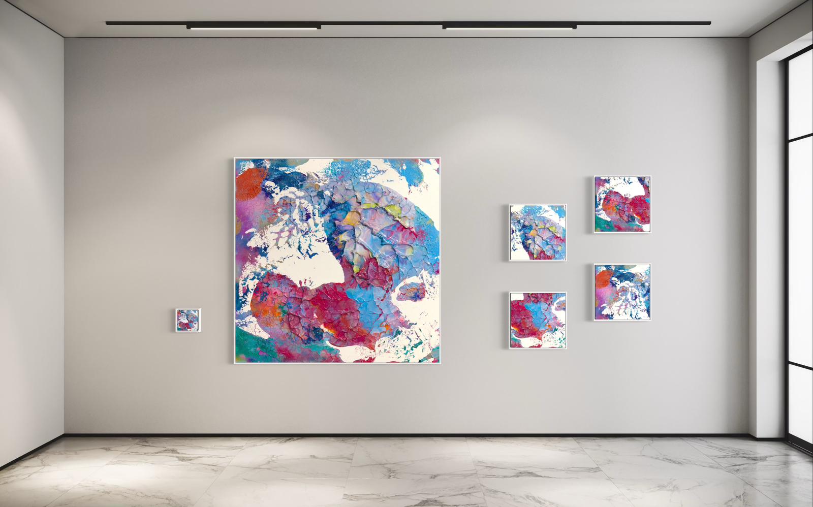 Another Step Closer - 15x15cm Original Oil Painting - 145x145cm Pigment Print - Four 40x40cm Prints - Art Book thumbnail-2