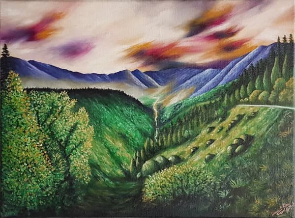 Valley Breeze - Breeze Landscape Oil Painting