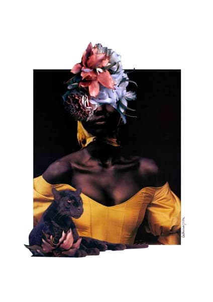 Joy 2020 - Mixed Media Collage Giclee Art